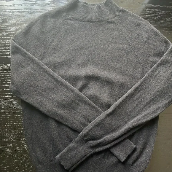 Everlane the Cashmere Mockneck Black Sweater, S - Picture 6 of 9